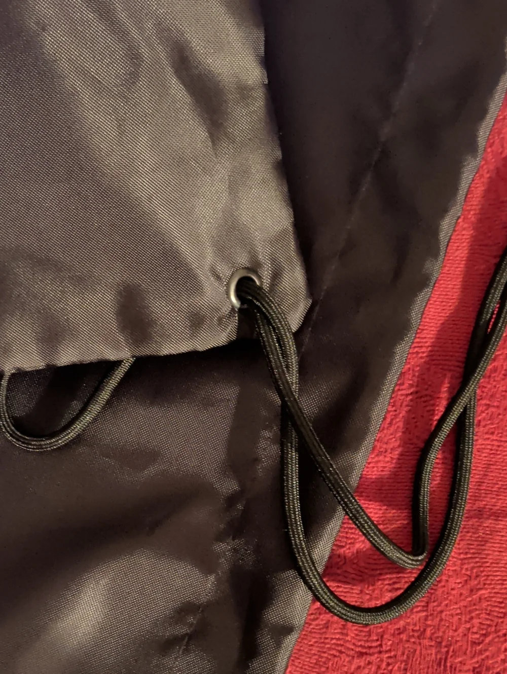 Balenciaga Black Drawstring Logo Backpack Sack